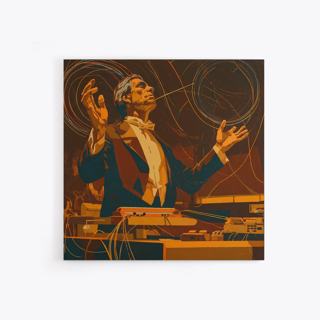Orchestra Conductor Hands Canvas Print, Music Studio Art, Metal Wall Art, Studio Decor, Fine Art, Rhythm, Music Posters, MSA-1x1-20