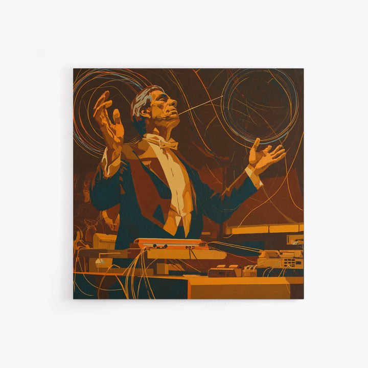 Orchestra Conductor Hands Canvas Print, Music Studio Art, Metal Wall Art, Studio Decor, Fine Art, Rhythm, Music Posters, MSA-1x1-20