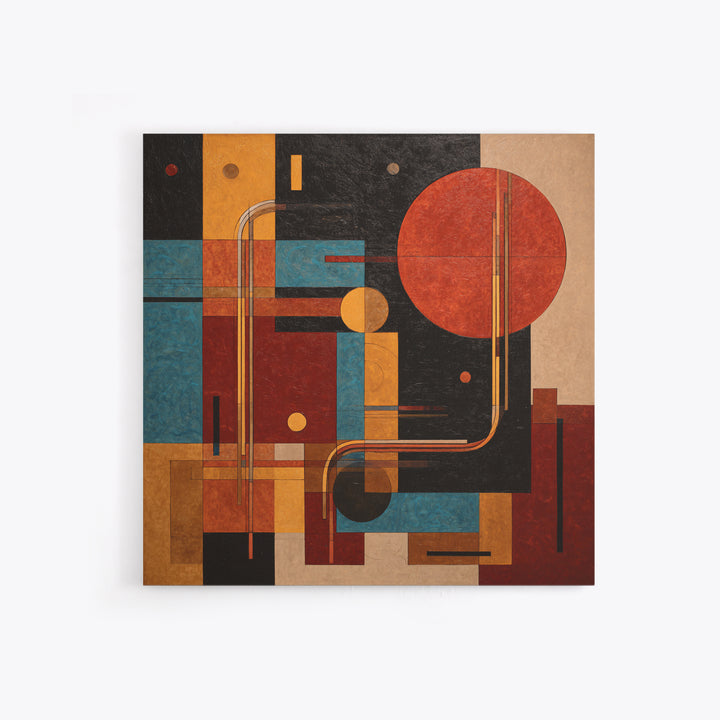 Abstract Rhythm Lines Like Painted Music Canvas Print, Music Studio Art, Neutral Decor, Studio Decor, Abstract Art, Rhythm, MSA-1x1-95