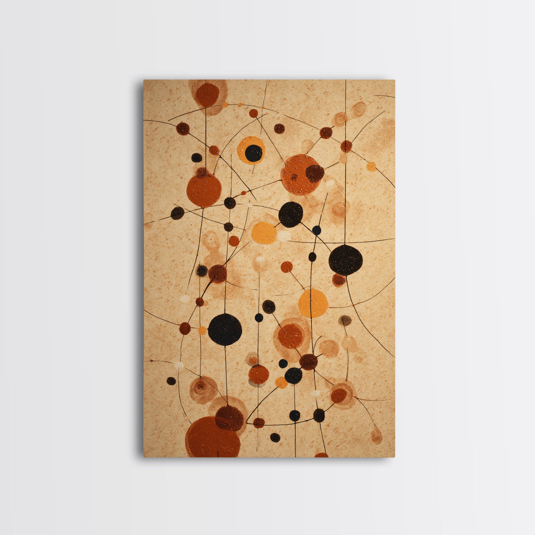 Abstract Rhythm Lines Like Painted Music Framed Canvas Print, Music Studio Art, Textured Painting, Studio Decor, Rhythm, MSA-2x3-55