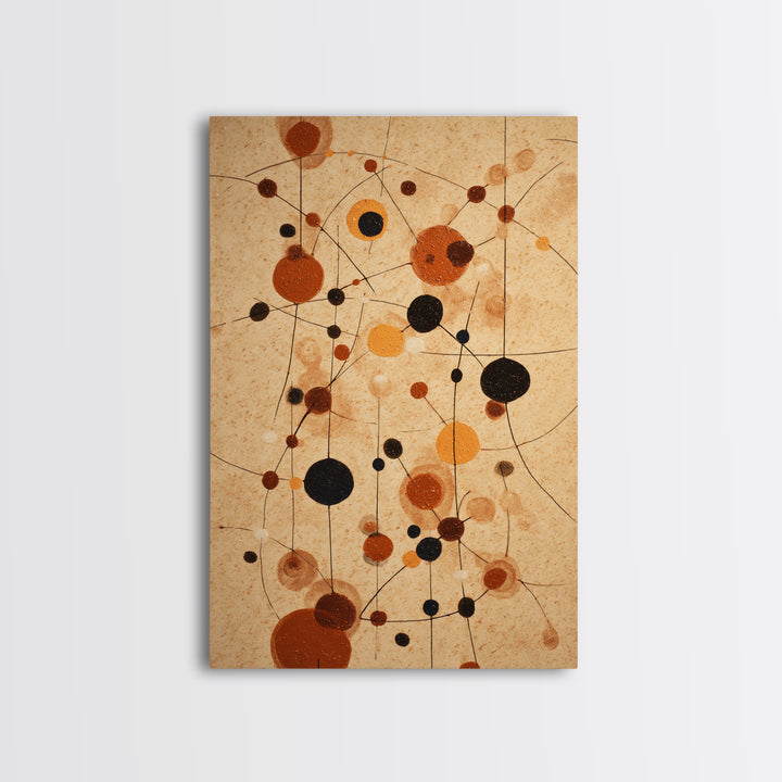 Abstract Rhythm Lines Like Painted Music Framed Canvas Print, Music Studio Art, Textured Painting, Studio Decor, Rhythm, MSA-2x3-55