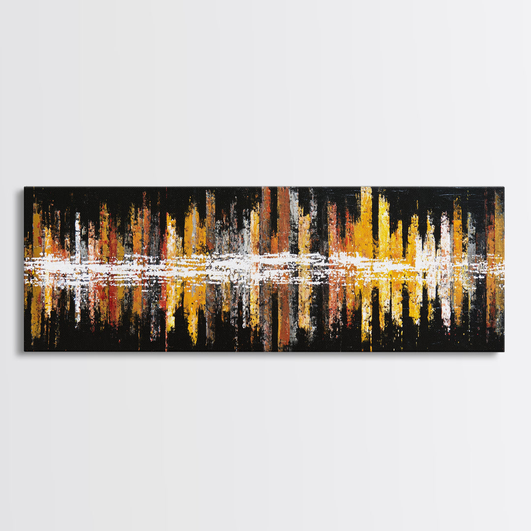 Abstract Rhythm Lines Like Painted Music Canvas Print, Music Studio Art, Fine Art Print, Studio Decor, Fine Art, Rhythm, MSA-3x1-39
