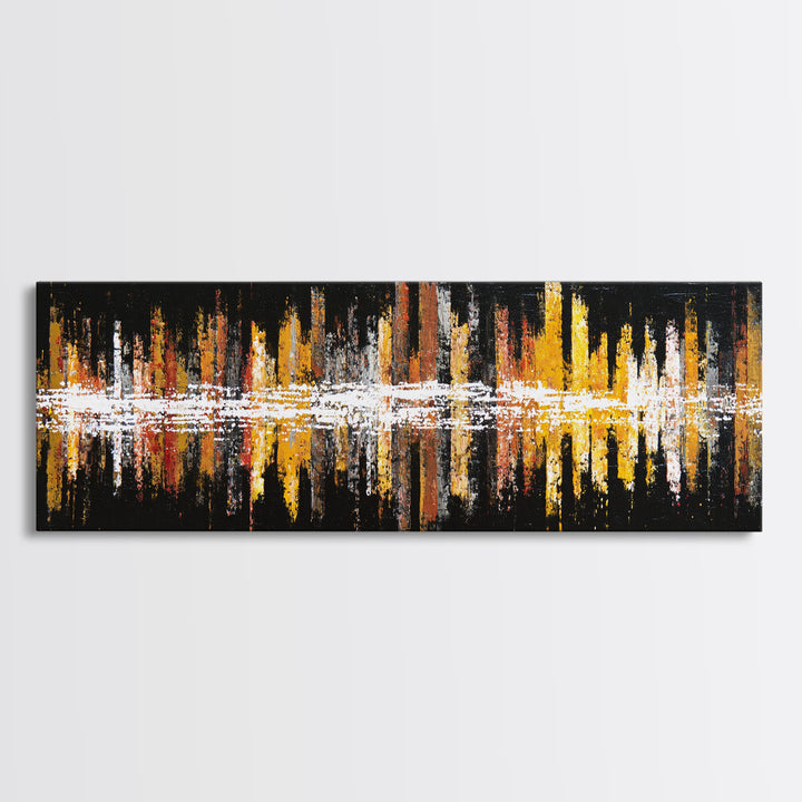 Abstract Rhythm Lines Like Painted Music Canvas Print, Music Studio Art, Fine Art Print, Studio Decor, Fine Art, Rhythm, MSA-3x1-39