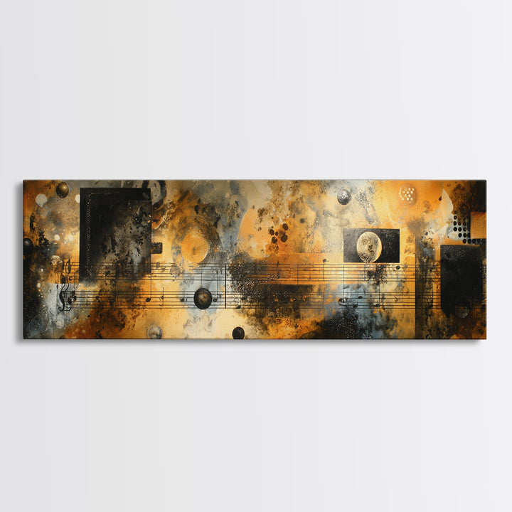 Soundproof Foam Pattern Transformed into Art Canvas Print, Music Studio Art, Art Commission, Studio Decor, Fine Art, Rhythm, MSA-3x1-83
