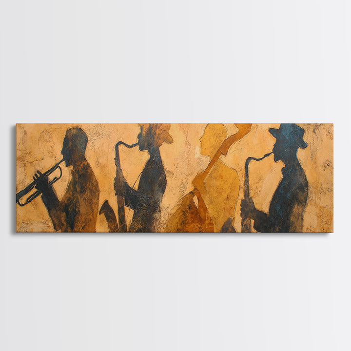 Abstract Sound Wave Canvas Print, Music Studio Art, Metal Wall Art, Studio Decor, Rhythm, Music Posters, Watercolor Print, MSA-3x1-92