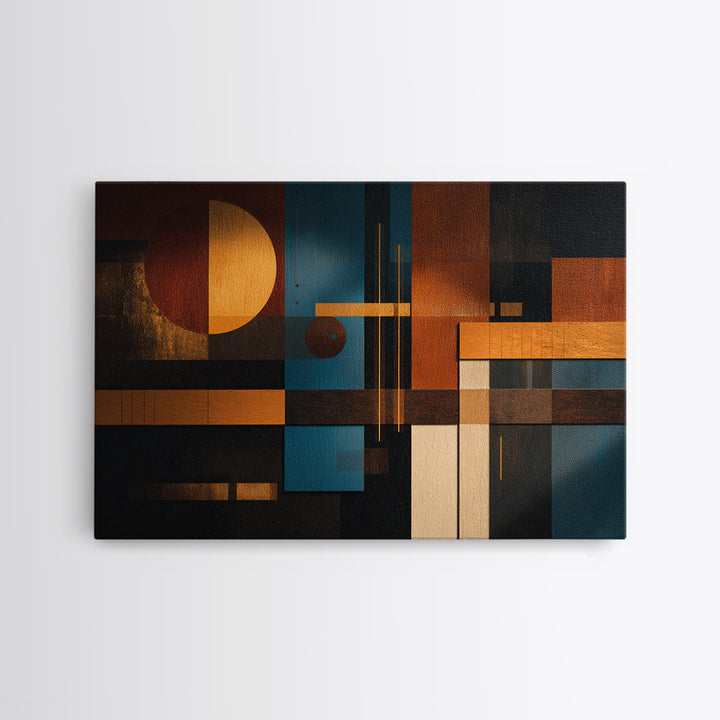 Album Cover Abstract Grid Framed Canvas Print, Music Studio Art, Wall Art Printable, Studio Decor, Abstract Art, Rhythm, MSA-3x2-46