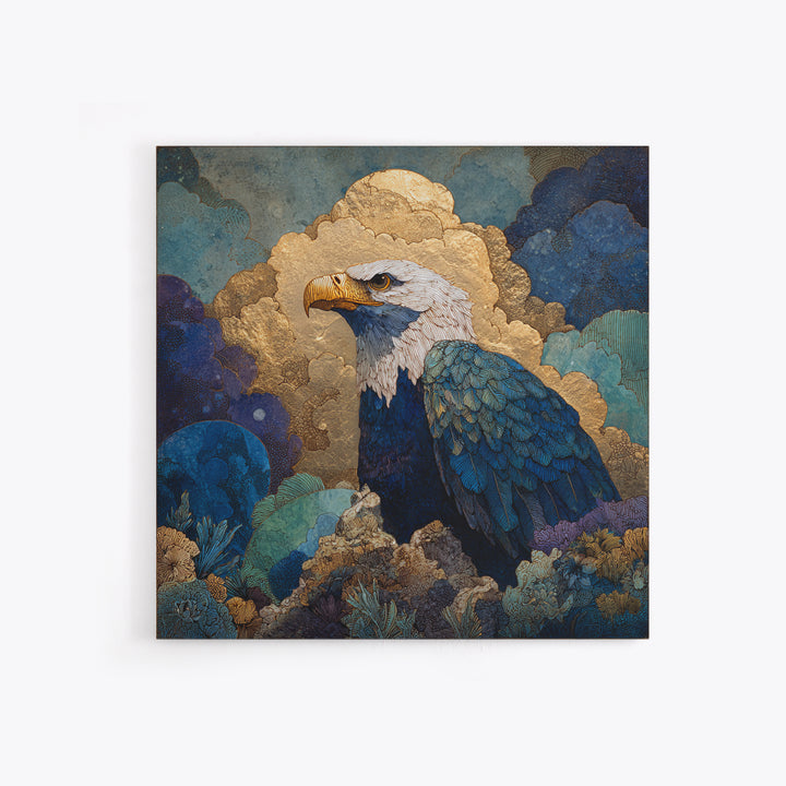 Zeus Eagle and Thundercloud Composition Framed Canvas Print, Mythological Art, Downloadable Art, Living Room Decor, Legend, MYT-1x1-71