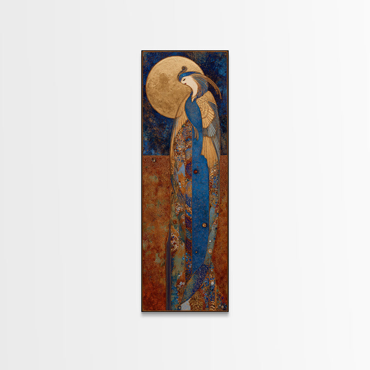 Phoenix Rising from Ashes Canvas Print, Mythological Art, Art, Living Room Decor, Fine Art, Legend, Gothic Home Decor, MYT-1x3-25