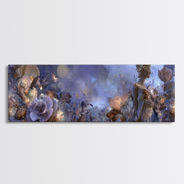Roman Venus Figure Framed Canvas Print, Mythological Art, Artwork, Living Room Decor, Fine Art, Legend, Gallery Wall Art, MYT-3x1-58