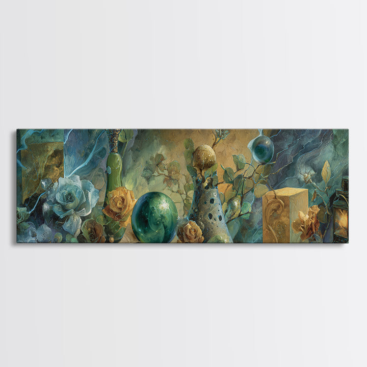 Thor Hammer and Lightning Still Life Canvas Print, Mythological Art, Bedroom Wall Art, Living Room Decor, Fine Art, Legend, MYT-3x1-98