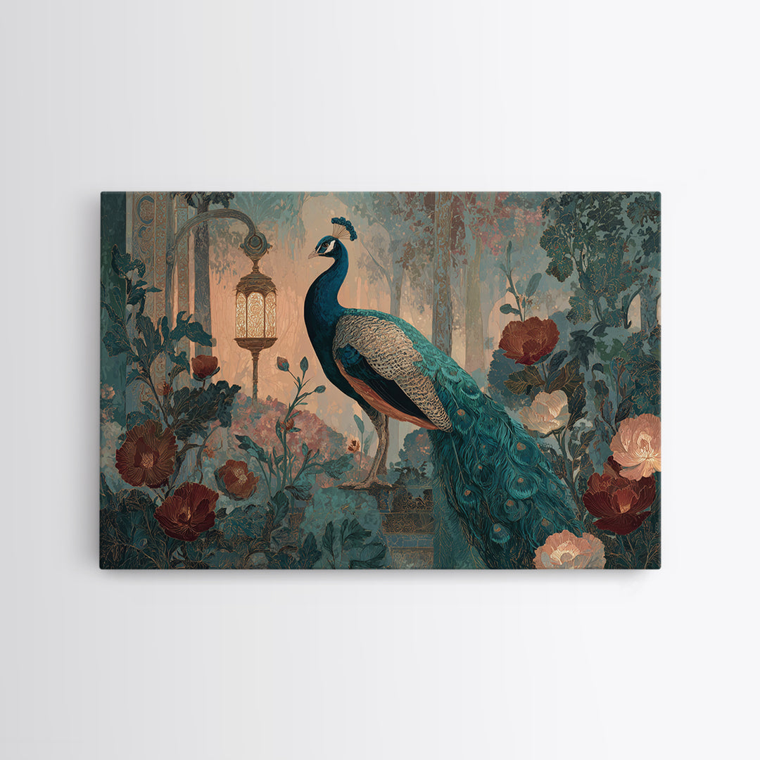 Hera Peacock Symbolism Canvas Print, Mythological Art, Living Room Wall Art, Living Room Decor, Fine Art, Legend, Modern Decor, MYT-3x2-98