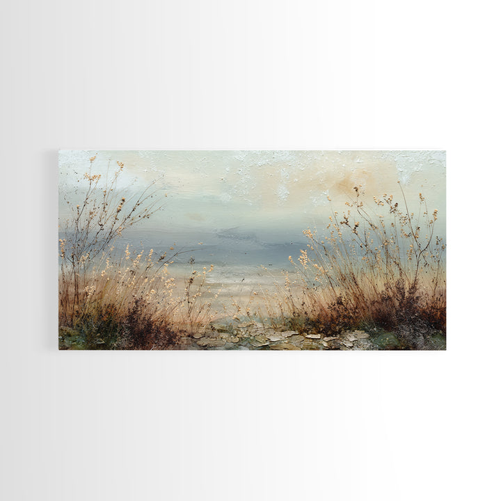 Bees Circling Lavender Blossoms Framed Canvas Print, Nature Art, Printable Wall Art, Living Room Decor, Fine Art, Nature, NAT-2x1-91