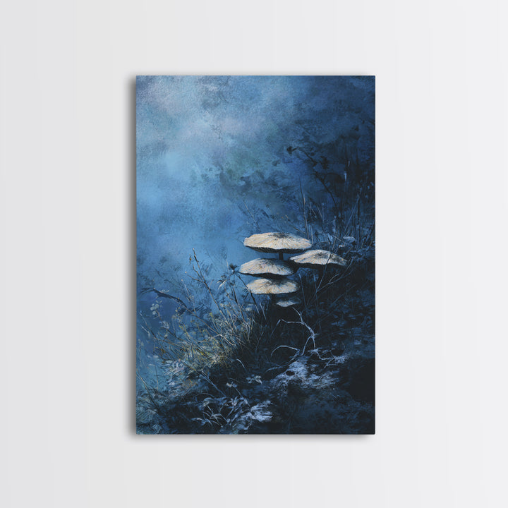 Mushroom Cluster in Enchanted Woodland Canvas Print, Nature Art, Gallery Decor, Living Room Decor, Fine Art, Nature, NAT-2x3-15