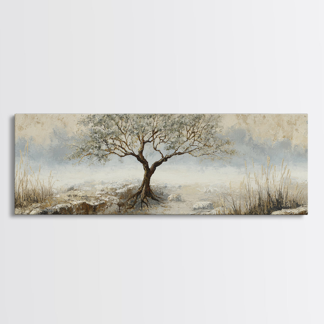 Tree of Life Canvas Print, Nature Art, Luxury Decor, Living Room Decor, Fine Art, Nature, Mushroom, Printable Wall Art, NAT-3x1-31