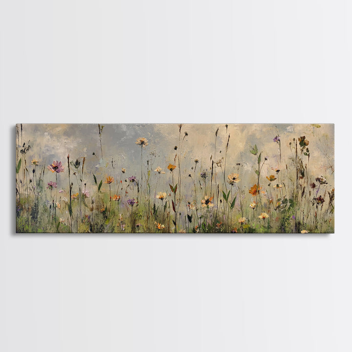 Bees Circling Lavender Blossoms Framed Canvas Print, Nature Art, Printable Wall Art, Living Room Decor, Fine Art, Nature, NAT-3x1-87
