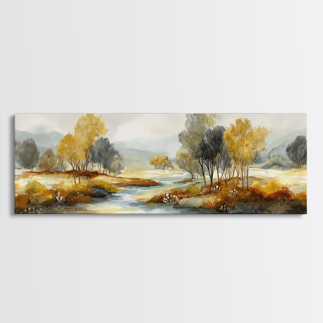 Mushroom Cluster in Enchanted Woodland Canvas Print, Nature Art, Textured Painting, Living Room Decor, Oil Painting, Nature, NAT-3x1-95