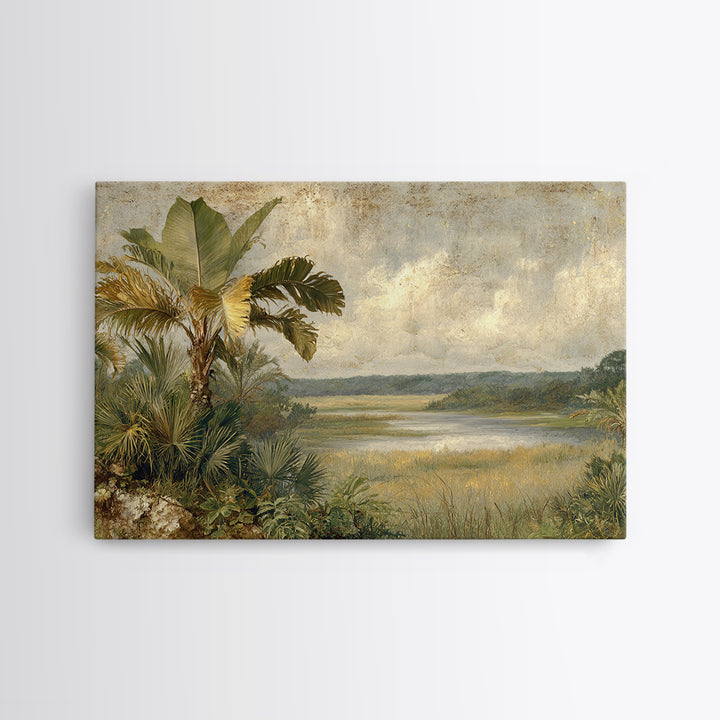 Tropical Jungle Leaves Canvas Print, Nature Art, Wood Wall Art, Living Room Decor, Fine Art, Nature, Digital Download Art, NAT-3x2-1