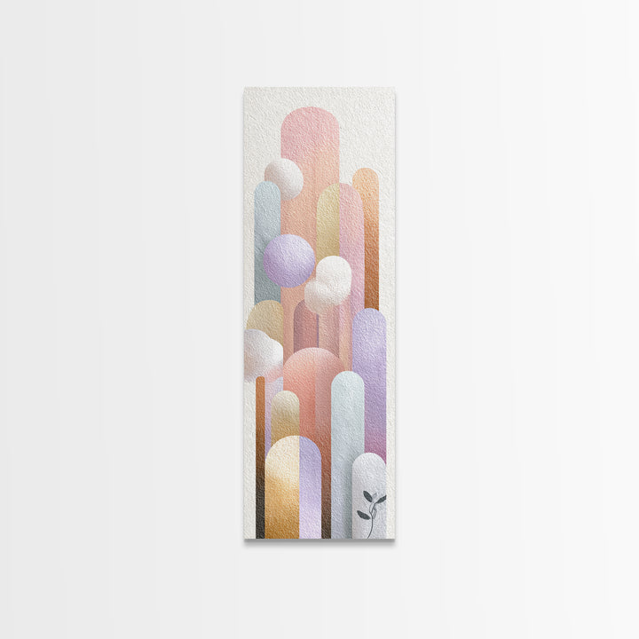 Neutral Boho Sun and Arch Shapes Canvas Print, Nursery Decor, Nursery Art, Abstract Art, Nursery, Kids Wall Art, NDE-1x3-23
