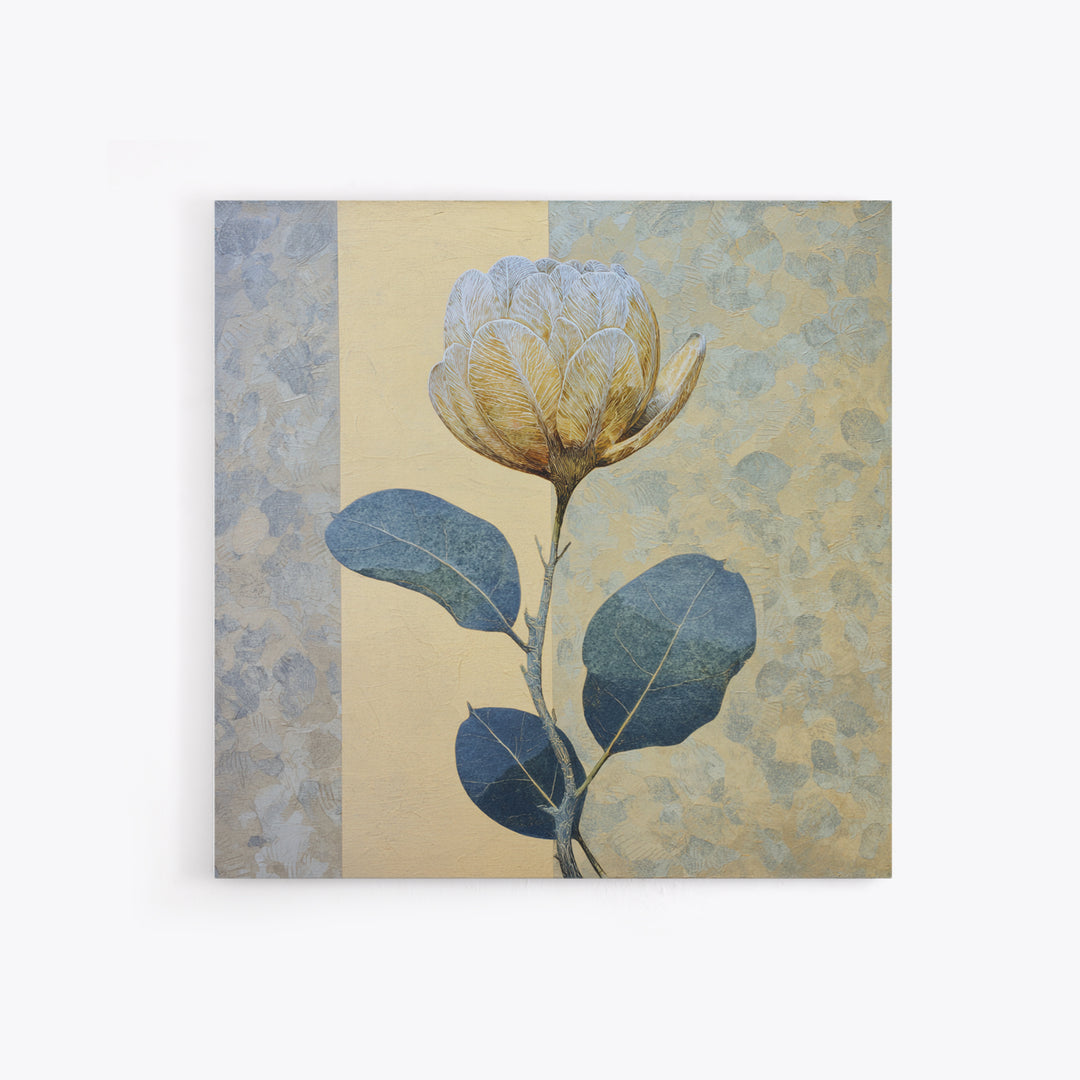Modern Botanical Print Framed Canvas Print, Office Art, Trendy Wall Art, Office Decor, Fine Art, Focus, Minimalist Decor, OFF-1x1-100