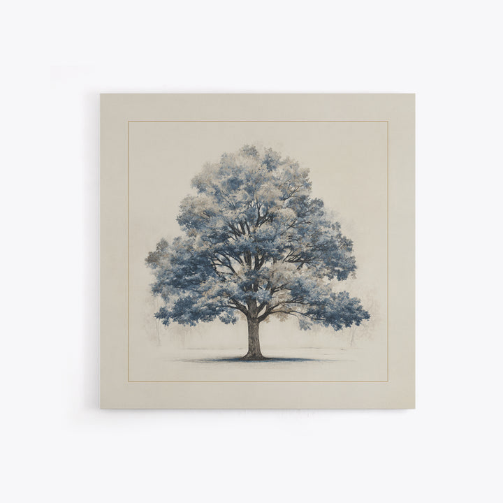 Ink Wash Tree Symbolizing Stability Canvas Print, Office Art, Living Room Decor, Office Decor, Fine Art, Focus, Fine Art Print, OFF-1x1-14