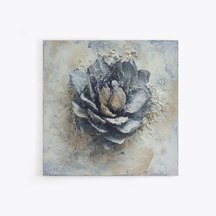 Desk Plant Botanical Closeup Framed Canvas Print, Office Art, Abstract Art, Office Decor, Fine Art, Focus, Downloadable Prints, OFF-1x1-16