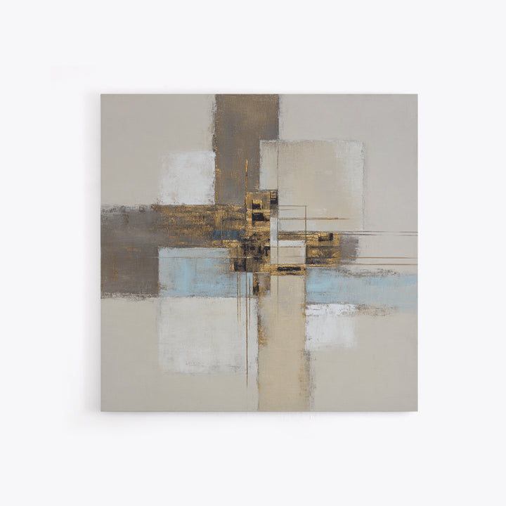 City Map Abstract Canvas Print, Office Art, Digital Art, Office Decor, Abstract Art, Focus, Ai Art, Printable Art, OFF-1x1-20