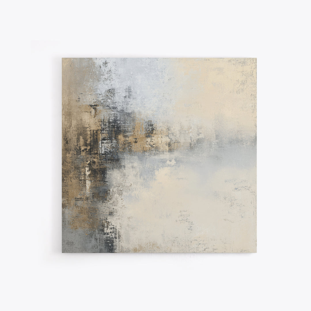 City Map Abstract Framed Canvas Print, Office Art, Digital Wall Art, Office Decor, Abstract Art, Focus, Dopamine Decor, OFF-1x1-44