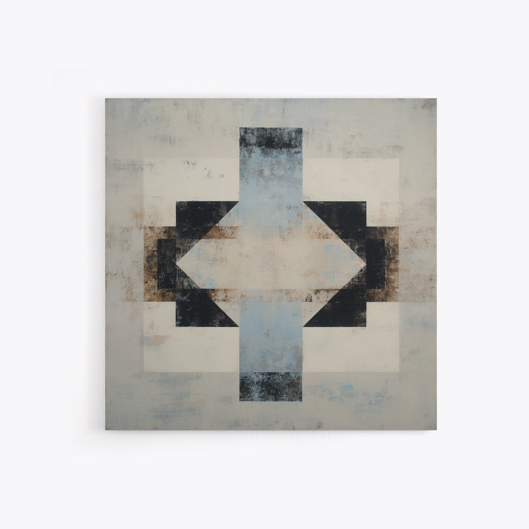 Subtle Motivational Symbol Using Arrows Without Text Framed Canvas Print, Office Art, Trendy Wall Art, Office Decor, Focus, OFF-1x1-63
