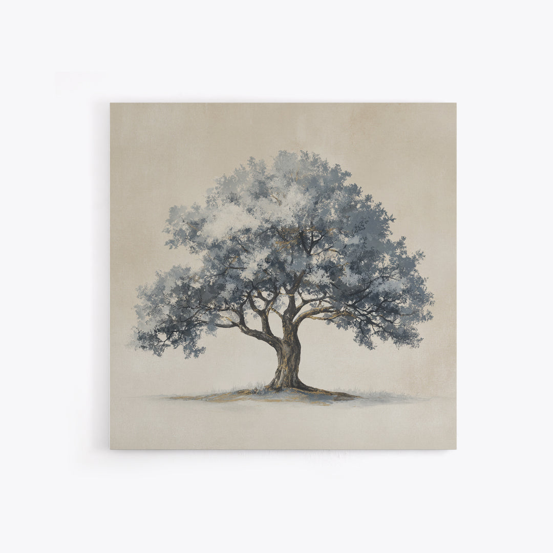 Ink Wash Tree Symbolizing Stability Canvas Print, Office Art, Modern Decor, Office Decor, Fine Art, Focus, Home Decor, OFF-1x1-86