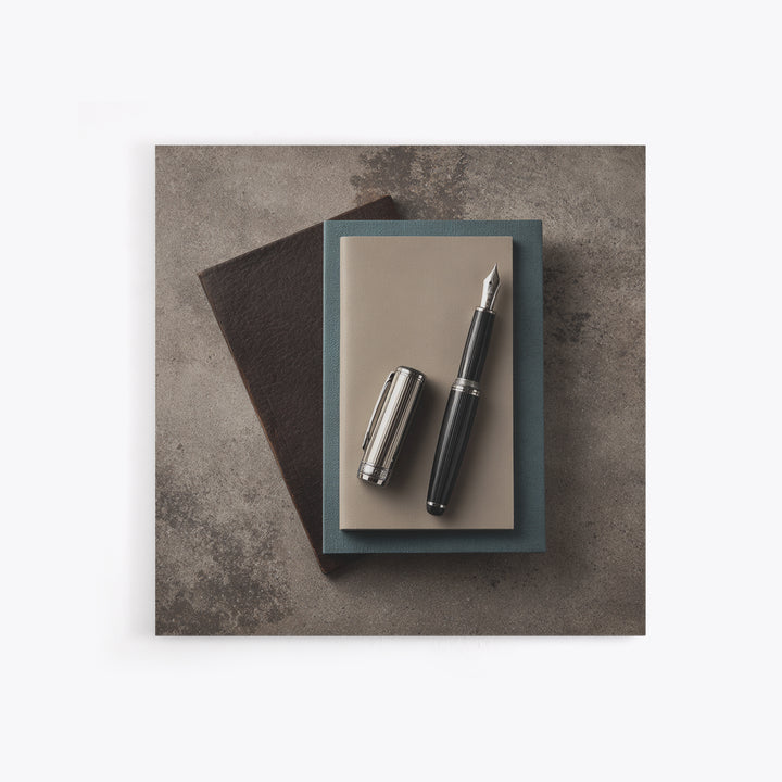 Fountain Pen and Notebook Still Life Without Canvas Print, Office Art, Cubicle Decor, Office Decor, Fine Art, Focus, OFF-1x1-94