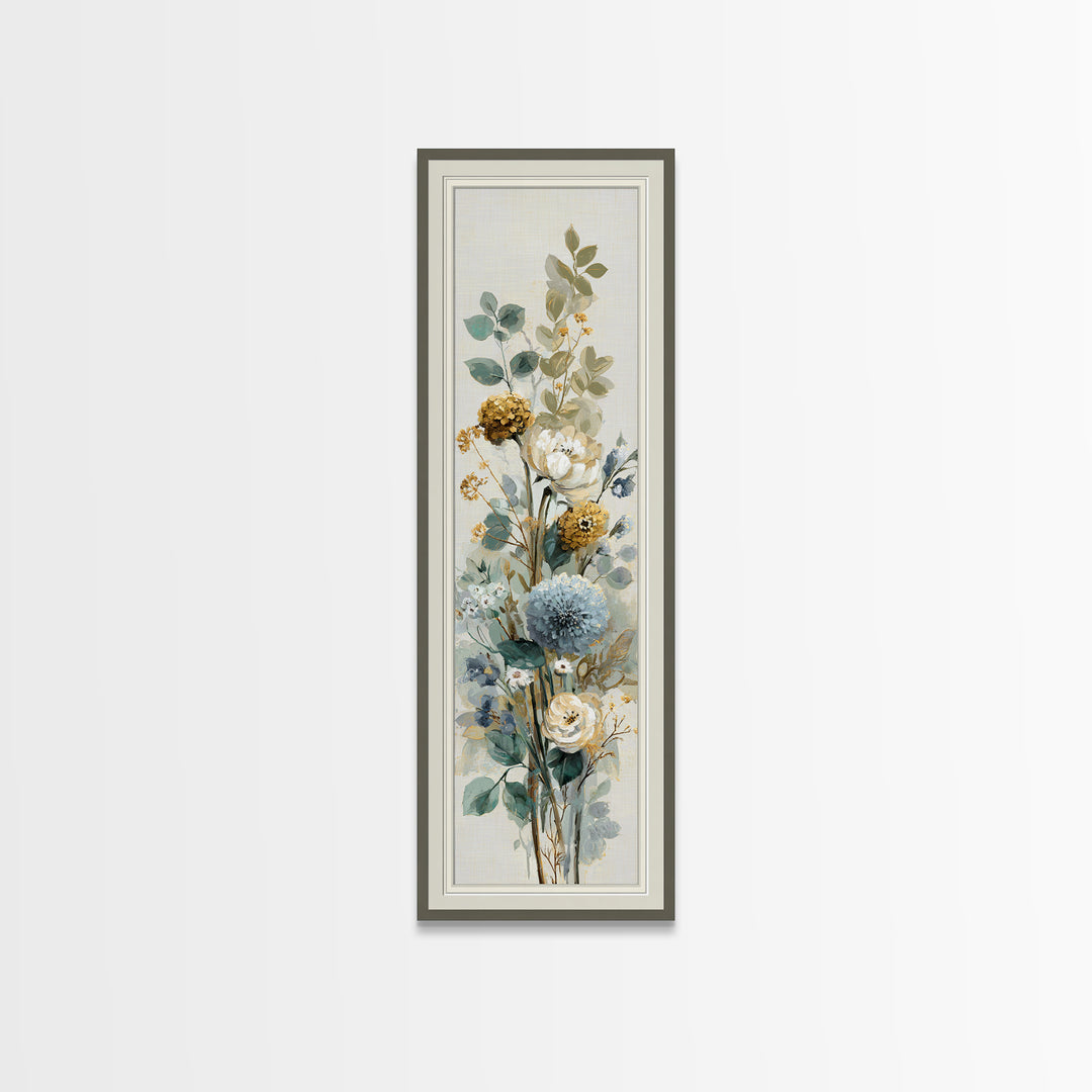 Modern Botanical Print Canvas Print, Office Art, Decor, Office Decor, Oil Painting, Focus, Wall Prints, Ai Art, Digital Print, OFF-1x3-40