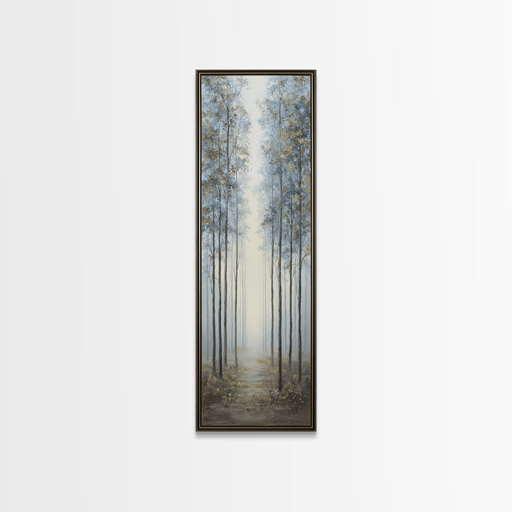 Quiet Forest Path for Mental Reset Canvas Print, Office Art, Digital Wall Art, Office Decor, Fine Art, Focus, Dopamine Decor, OFF-1x3-55
