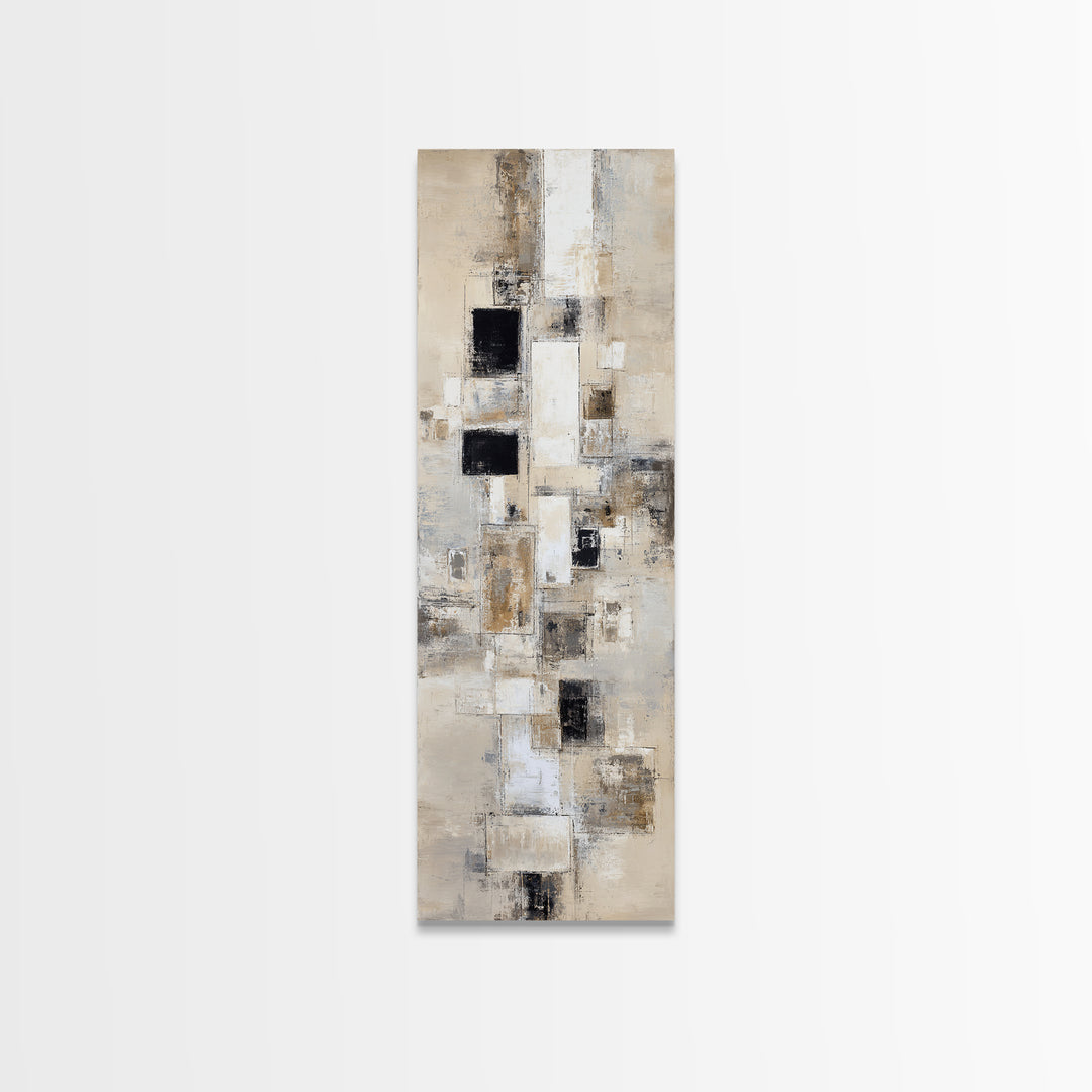 Large Neutral Texture Art for Professional Setting Canvas Print, Office Art, Fine Art Print, Office Decor, Abstract Art, Focus, OFF-1x3-57