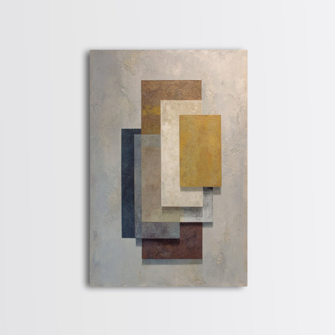 Balanced Stone Composition Framed Canvas Print, Office Art, Neutral Decor, Office Decor, Abstract Art, Focus, Wall Art, OFF-2x3-56