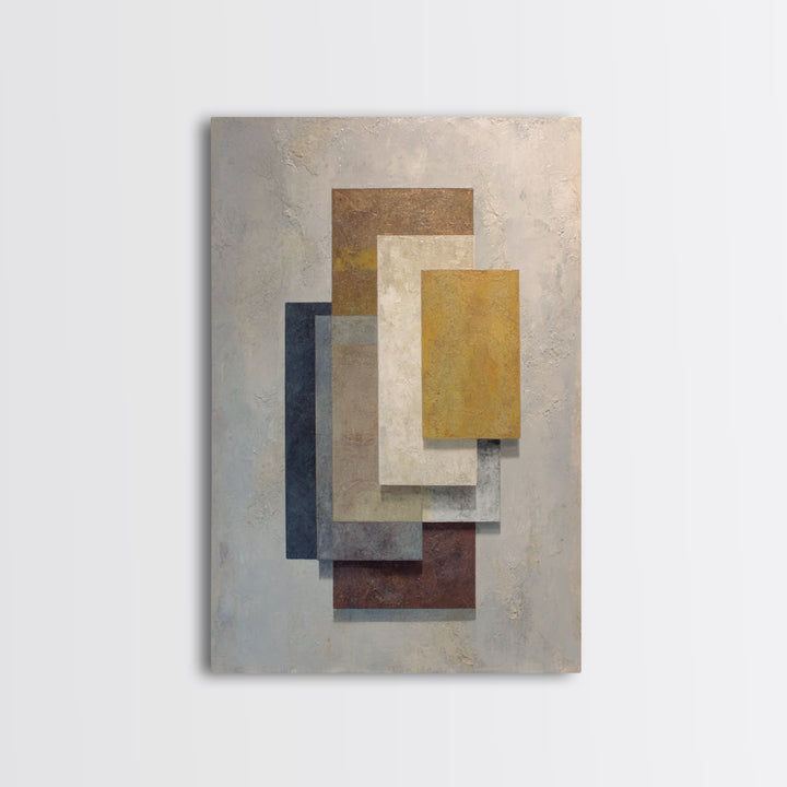 Balanced Stone Composition Framed Canvas Print, Office Art, Neutral Decor, Office Decor, Abstract Art, Focus, Wall Art, OFF-2x3-56