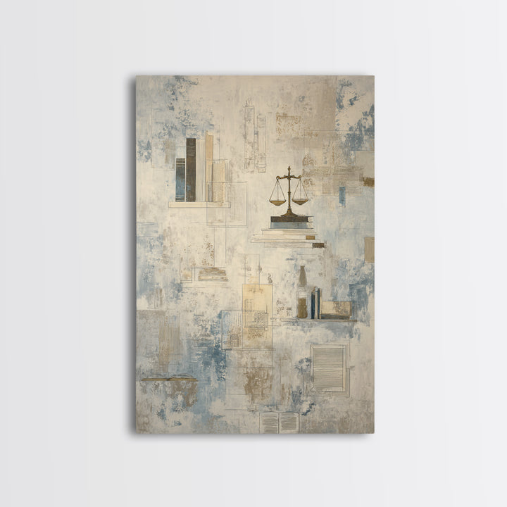 Architectural Line Drawing Framed Canvas Print, Office Art, Wall Decor, Office Decor, Abstract Art, Focus, Wall Prints, OFF-2x3-59