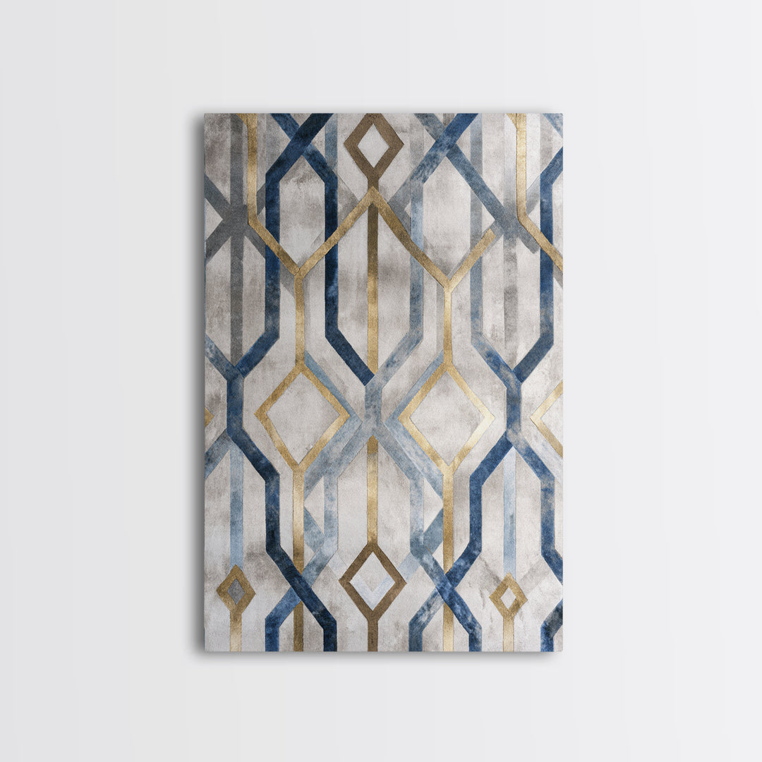 Clean Abstract Geometry Canvas Print, Office Art, Poster, Office Decor, Abstract Art, Focus, Canvas Wall Art, Wall Prints, OFF-2x3-9