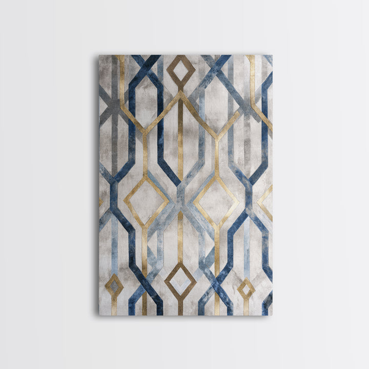 Clean Abstract Geometry Canvas Print, Office Art, Poster, Office Decor, Abstract Art, Focus, Canvas Wall Art, Wall Prints, OFF-2x3-9