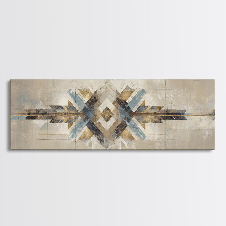 Subtle Motivational Symbol Using Arrows Without Text Framed Canvas Print, Office Art, Contemporary Art, Office Decor, Focus, OFF-3x1-55