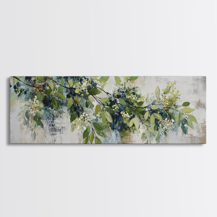 Modern Botanical Print Canvas Print, Office Art, Digital Art, Office Decor, Fine Art, Focus, Ai Art, Printable Art, OFF-3x1-92