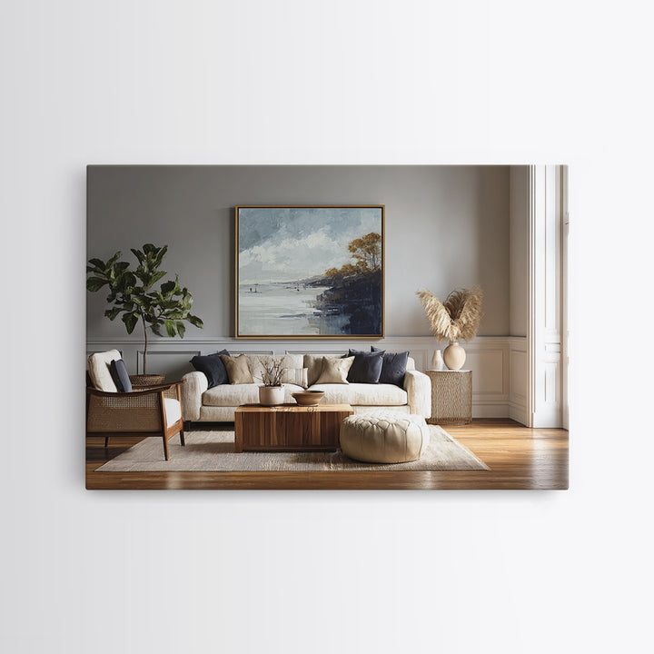 Modern Botanical Print Canvas Print, Office Art, Ai Art, Office Decor, Oil Painting, Focus, Trendy Wall Art, Gallery Decor, OFF-3x2-32