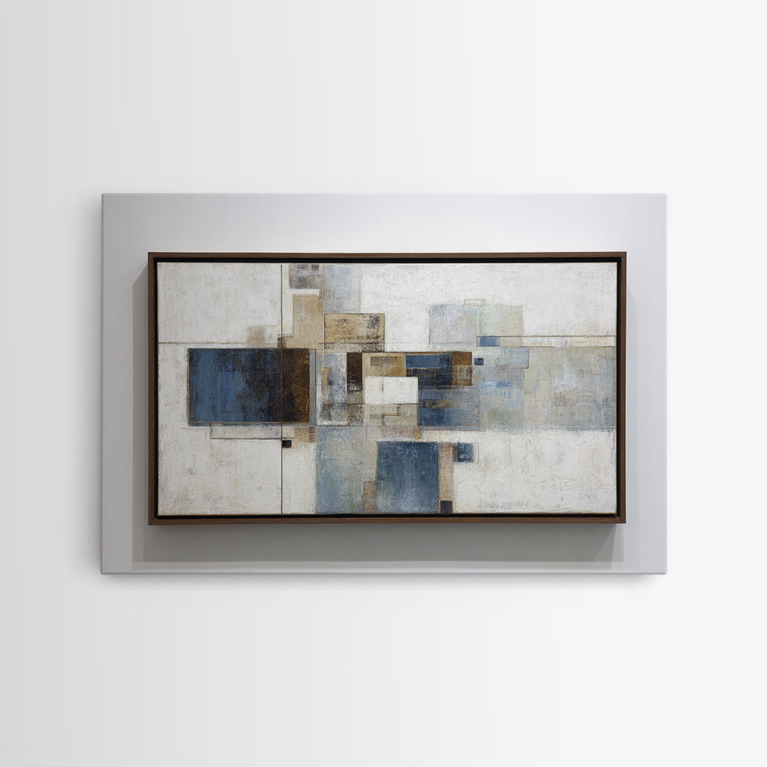 City Map Abstract Framed Canvas Print, Office Art, Art Print, Office Decor, Abstract Art, Focus, Printable, Printable Wall Art, OFF-3x2-96