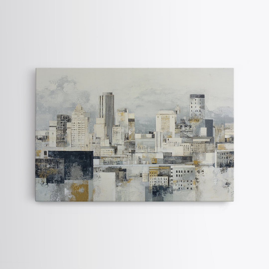 Large Neutral Texture Art for Professional Setting Framed Canvas Print, Office Art, Trendy Wall Art, Office Decor, OFF-3x2-97