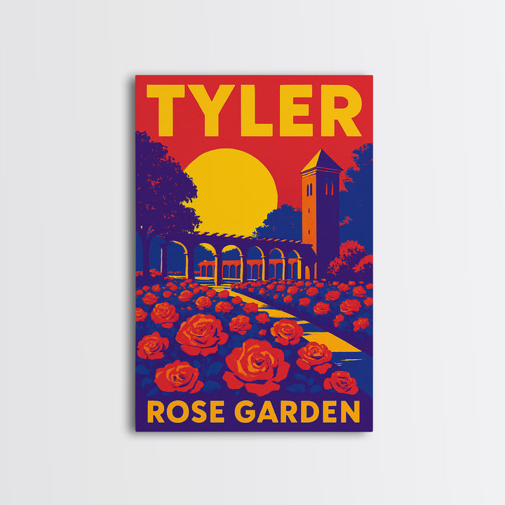Tyler Texas Travel Poster, Canvas Print, High Contrast City Poster, Tyler City Art, Modern Wall Decor, Wanderlust Decor, Gift For Travelers