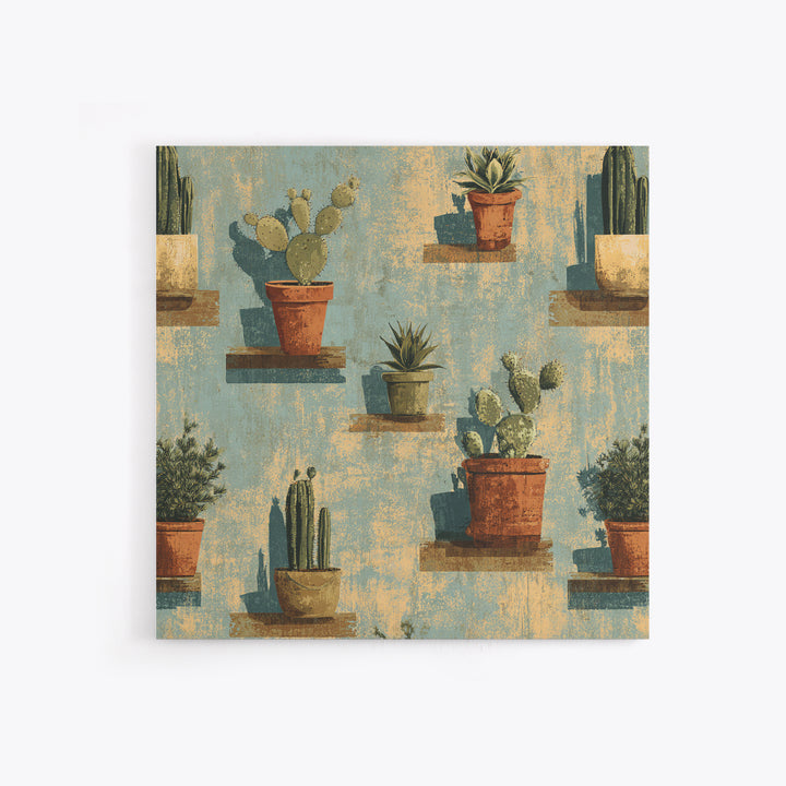 Cactus and Agave Framed Canvas Print, Patio Art, Patio Decor, Fine Art, Outdoor, Gallery Decor, Neutral Decor, Modern Decor, PAT-1x1-52