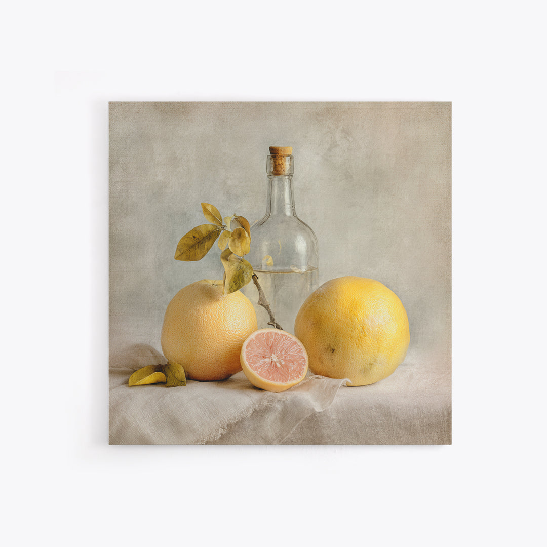Outdoor Citrus Still Life Framed Canvas Print, Patio Art, Fine Art Print, Patio Decor, Fine Art, Outdoor, Wall Decor, PAT-1x1-53