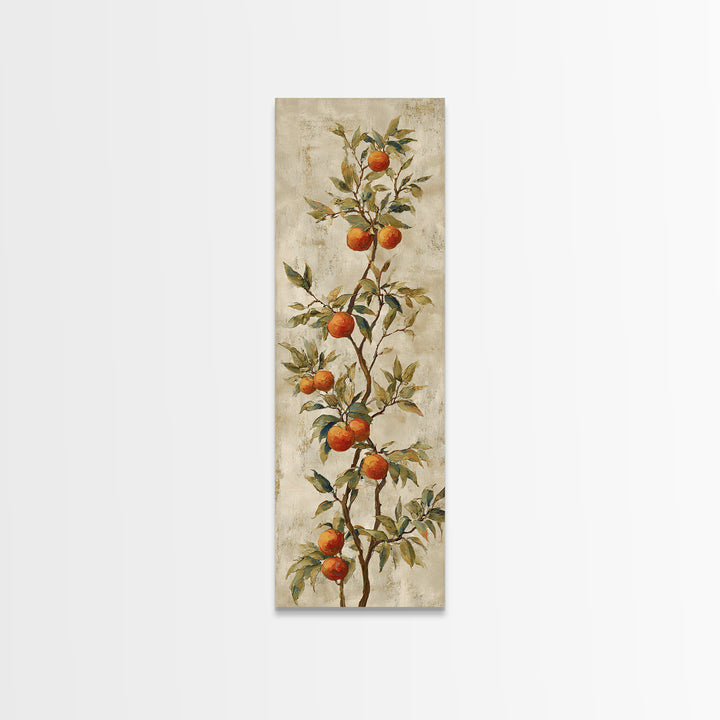 Orange Tree Branch Canvas Print, Patio Art, Gallery Decor, Patio Decor, Fine Art, Outdoor, Contemporary Art, Wall Art, PAT-1x3-82