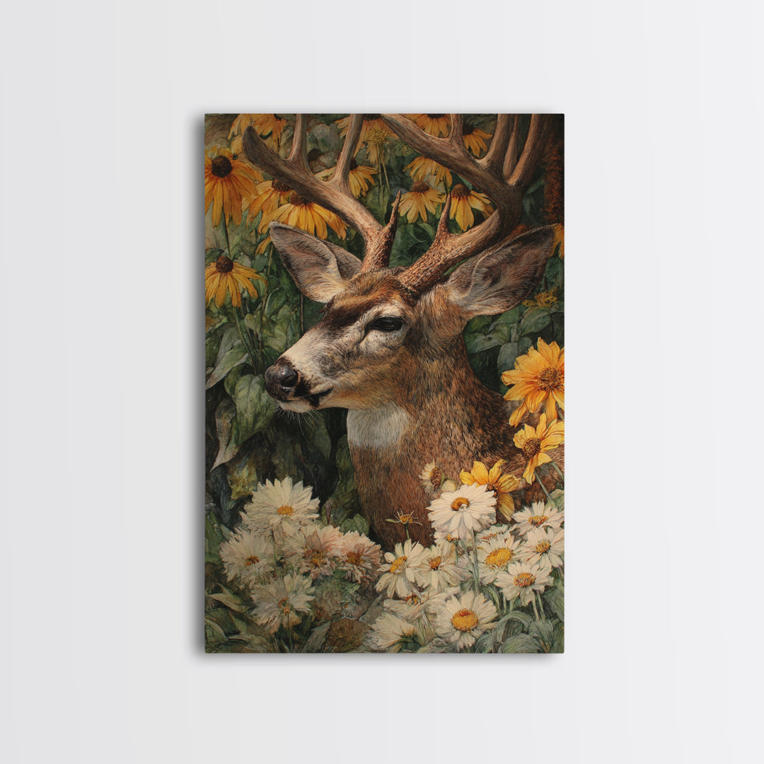 Butterfly Garden with Zinnias and Daisies Canvas Print, Patio Art, Metal Wall Art, Patio Decor, Oil Painting, Outdoor, PAT-2x3-45