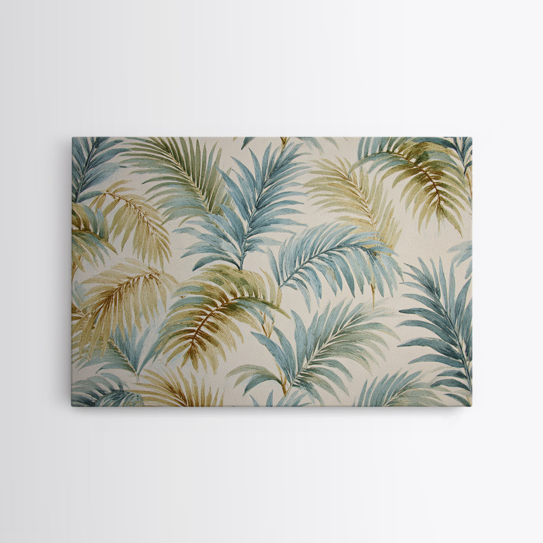 Tropical Palm Fronds Canvas Print, Patio Art, Yard Decor, Patio Decor, Fine Art, Outdoor, Luxury Decor, Art Print, Room Decor, PAT-3x2-53