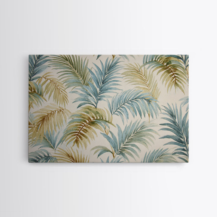 Tropical Palm Fronds Canvas Print, Patio Art, Yard Decor, Patio Decor, Fine Art, Outdoor, Luxury Decor, Art Print, Room Decor, PAT-3x2-53